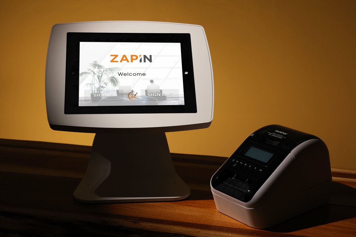 ZAPINAPP's tweet photo. ZAP IN. See reception in a different light. 

#reception #visitormanagement #office #lobby https://t.co/jwCzmLVLjp