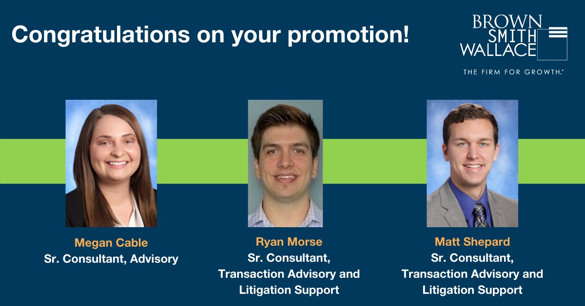 Please join us in congratulating our new Sr. Consultants! We look forward to watching them grow. #culturematters