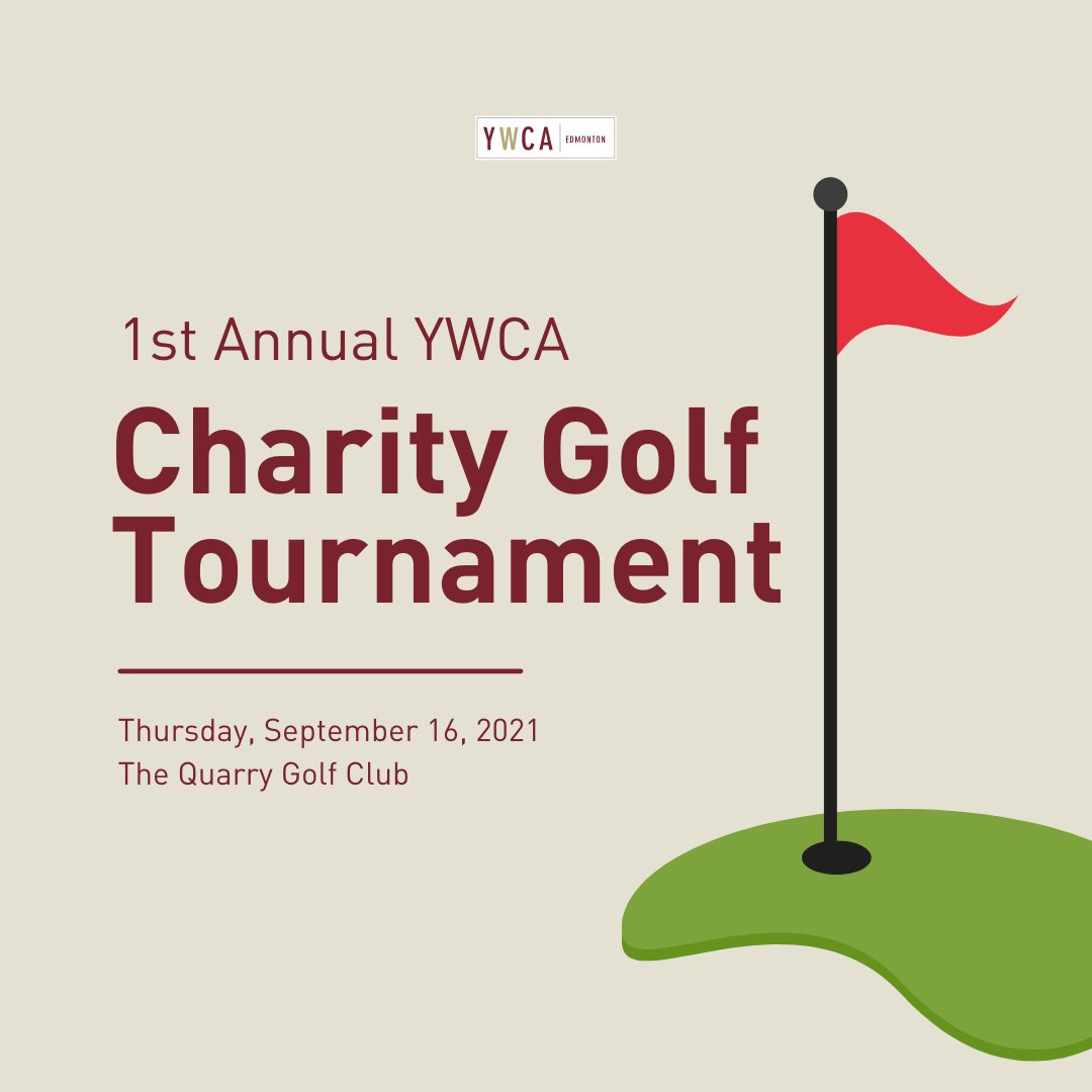 YWCAEdmonton's tweet photo. Time to tee-up Edmonton! You're invited to our 1st Annual YWCA Charity Golf Tournament! Join us on Sept. 16 at The Quarry Club for a great day of golf while making an impact on women, girls and families in our community. ⛳️➡️https://t.co/XZnJcNpOG3 #YGive #Yeg https://t.co/99OA0H9zWA
