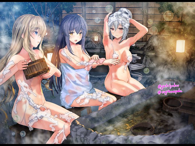 仲良し冒険者3人娘、ダンジョン帰りに風呂に寄る♨
🌟「フリーデル、なんで体を洗うのにタオル巻いたままなの?」
🌊「い、いいでしょ!別に!」
🐑「(お腹出てる……もしかして太った?)」
#冒険者ギルドにて #オリジナル 