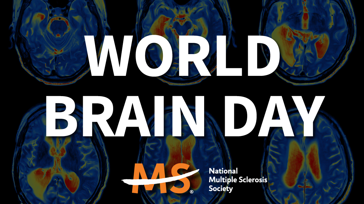 mssociety's tweet photo. Today is #WorldBrainDay and this year is dedicated to raising awareness of #MultipleSclerosis. Learn how exercise minimizes MS symptoms and preserves brainpower: https://t.co/GecGEtVYci. https://t.co/mhItPNbxld