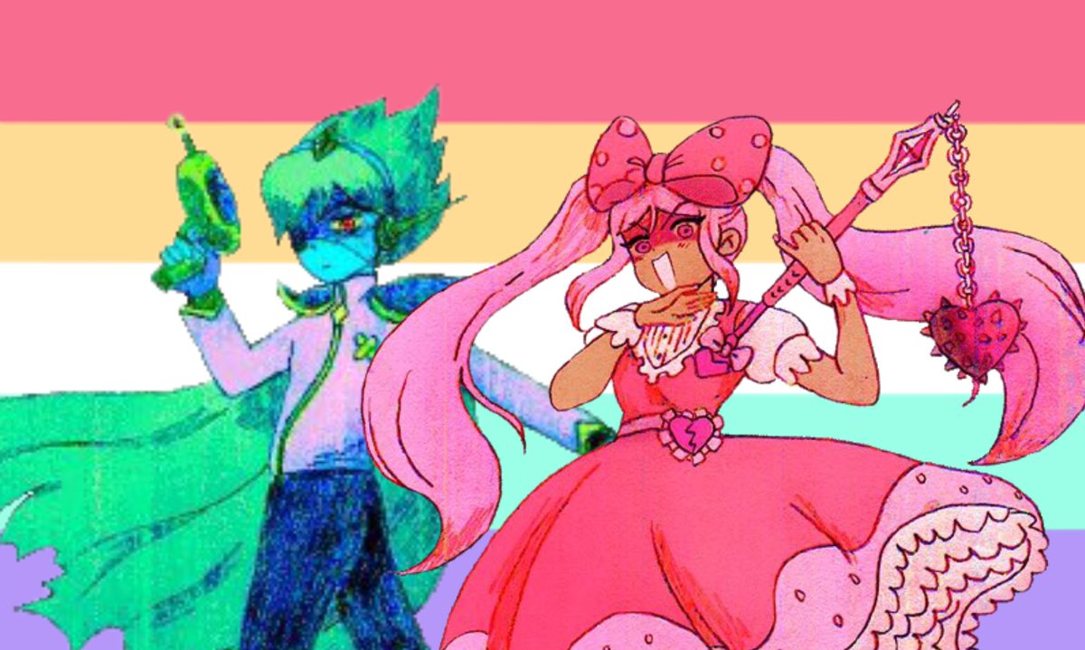 urfavaret4t's tweet photo. Captain Spaceboy and Princess Sweetheart from Omori are T4T!!

Capt. Spaceboy is a trans man (canon!) and Sweetheart is a trans woman

Requested by: @stanhir00 https://t.co/UcL16vFffJ