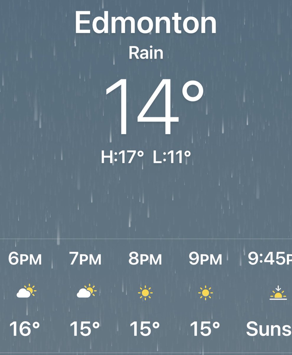 It’s raining now but the sun is coming out for our shows! Dress in layers Edmonton, it second nature for us but just a reminder.
