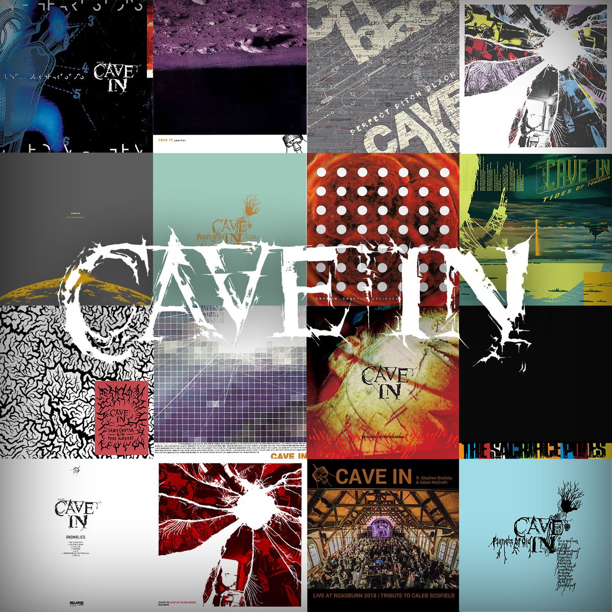RelapseRecords's tweet photo. CAVE IN (@cave_in_boston) sign to Relapse, re-release the majority of their digital discography and share two new shirt designs!

Stream &amp; Order:
https://t.co/upoTTmHMzF

New album coming 2022!! https://t.co/94wvCGx0cc