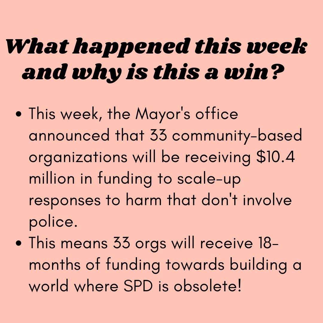 blackactioncoa's tweet photo. 🚨A #DefendTheDefund Community Update🚨
Reach out to the Seattle City Council TODAY and demand that SPD salary savings go to increasing the “Public Safety Capacity Building Fund”!
Details and call/email script: https://t.co/wwEfmh8NJt (CASE-SENSITIVE)
We Keep Up Safe ✊🏾 https://t.co/qWKHkrfTA1