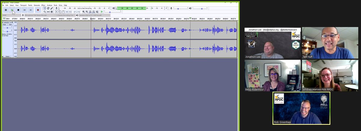 TedHiff's tweet photo. That’s a wrap! The @showmeeducation Podcast team completed the editing of our Intro Podcast that will air on August 18th! #StayTuned @jleeTechPercent @betzride @TeacherHansen12 @RobGreenhaw @MarkClementsEdu @jschuler2 @StLouisRPDC @HOMRPDC @KCRPDC @NWRPDC @scrpdc @SoutheastRPDC https://t.co/5cUHLsKDBp