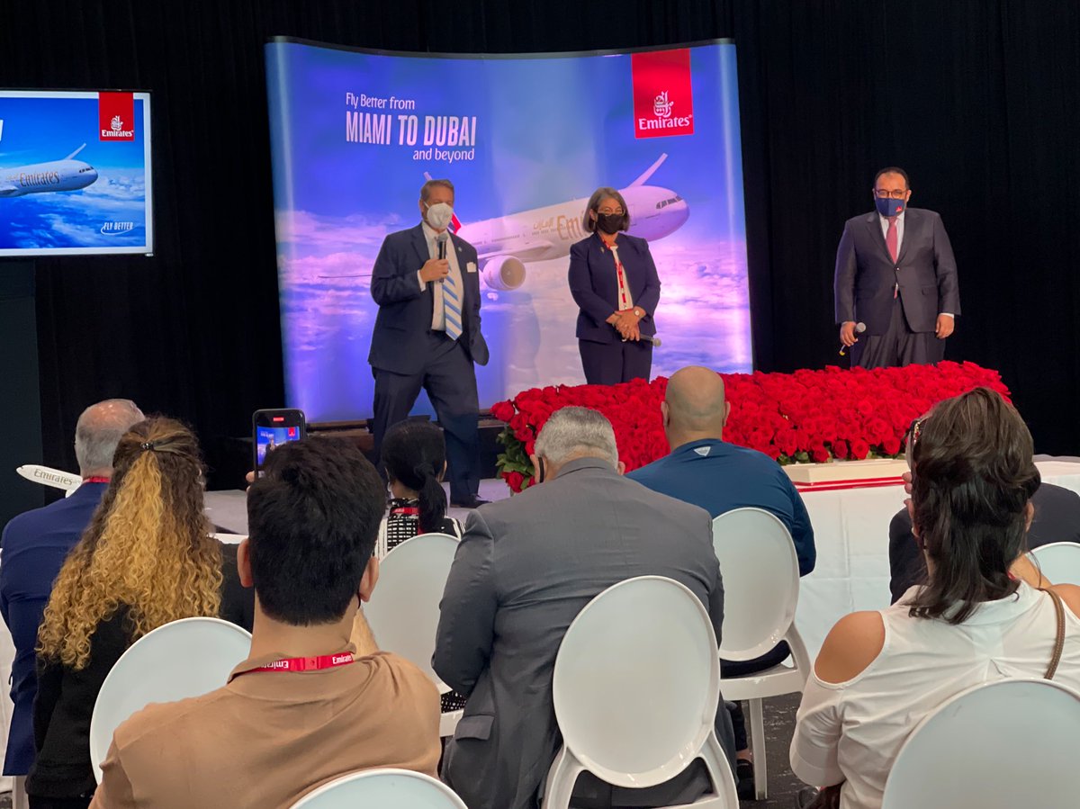 JosePepeDiaz305's tweet photo. #OurCounty is thrilled to welcome @emirates Airline to @iflymia! This historic partnership will solidify growth between two of the world’s busiest international gateways. #iflyMIA is looking forward to partnering for many years to come! ✈️ #EmiratesAirline #FlyEmiratesFlyBetter https://t.co/Sy7FvOZumL
