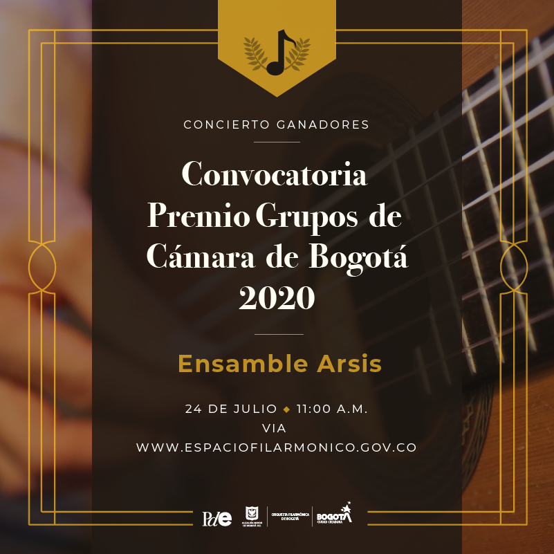 filarmonibogota's tweet photo. Este sábado y domingo a las 11a.m. vía #EspacioFilarmónico, disfrutaremos de dos maravillosos conciertos de los ganadores de la convocatoria Premio Grupos de Cámara del 2020 #EstimulosCultura. ✨🎶

¡Prográmate! ➡️ https://t.co/Q2k2nfktHP https://t.co/x8kmIqbACz