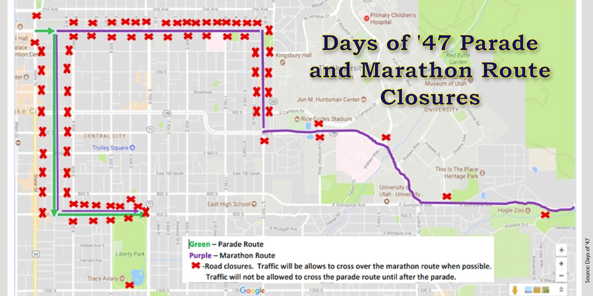 Salt Lake City Police on Twitter "Reminder! The Days of '47 Parade