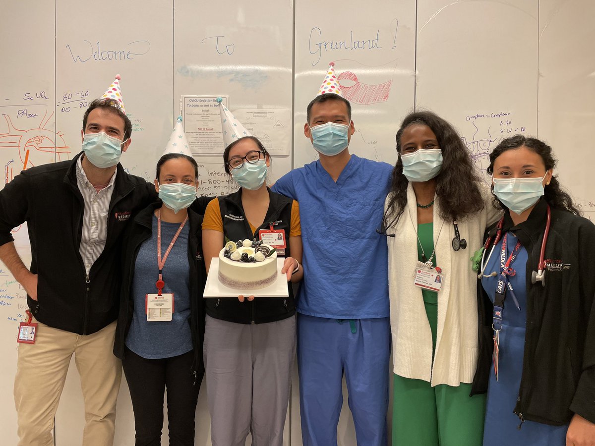 Stanford Pediatric Cardiology (@stanfordpedcard) on Twitter photo Pro tip: It’s never wrong to bring cake to the cicu, you don’t always need a reason. 
In this case, it was a special moment. Happy birthday to one of our third years, Christine!!
#fellowship #cicu #cardiology #training #medicine Pro tip: It’s never wrong to bring cake to the cicu, you don’t always need a reason. 
In this case, it was a special moment. Happy birthday to one of our third years, Christine!!
#fellowship #cicu #cardiology #training #medicine