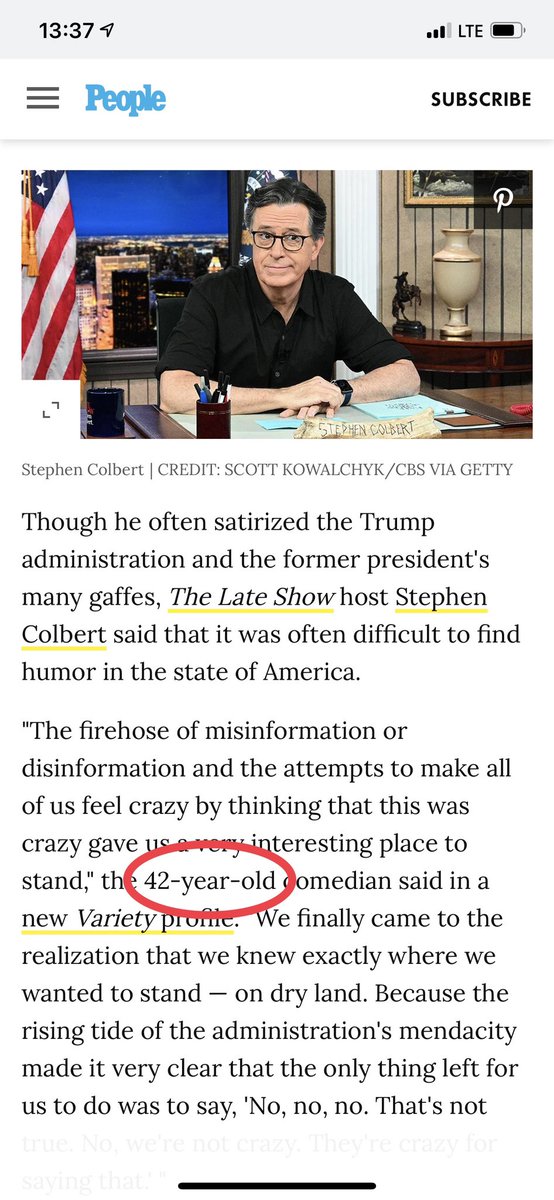 ER_nat's tweet image. Hey @StephenAtHome you pay someone @Variety or @people to knock a few years off your age?