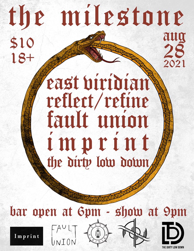 JUST ANNOUNCED‼️‼️ This show will be TEN years to the day from the last time we played <a href="/MILESTONECLUB/">The Milestone Club</a>. Come hang and see some fantastic bands!