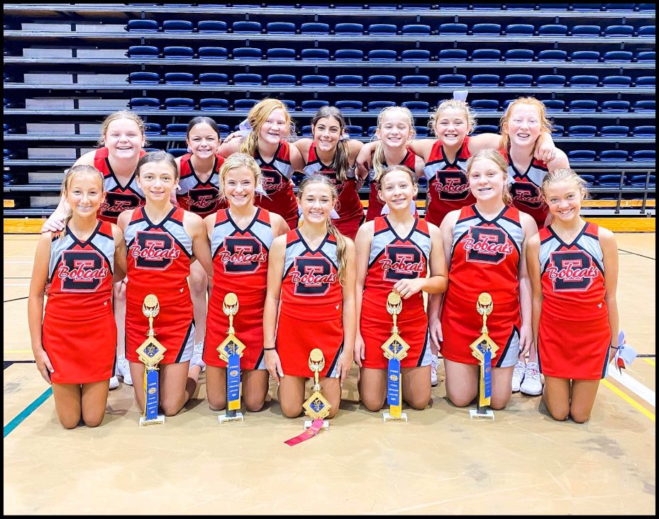 Shout out to the Burns cheerleaders for bringing home much hardware from the UT Martin Cheer Camp! Way to represent the county!