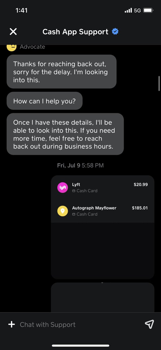 jonstarko's tweet photo. @CashApp is the worst and has the worst customer service. All they wanna do is make you go in circles till they hit 60 days then say the claim is invalid. POS https://t.co/pAbiGpsTXR
