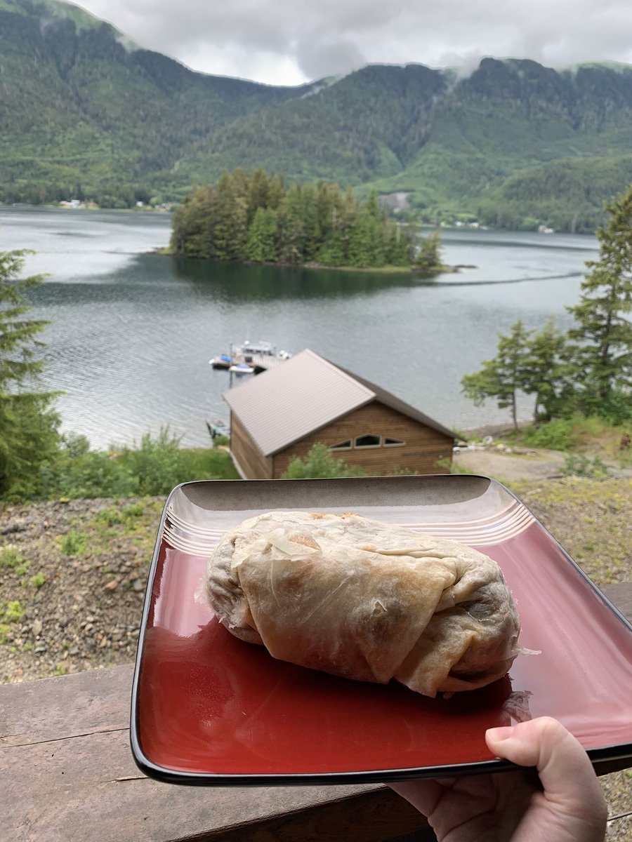 There is no <a href="/qdoba/">QDOBA</a> on the Alaskan island I live on, so we flew some up to us! (A very well traveled burrito)