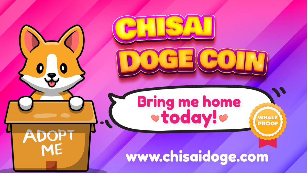 chisaidoge's tweet photo. @elonmusk
🔥NEW GEM🔥
@ChisaiDoge
🐶 Under a week old!
💸 Insane Tokenomics
🔒 LP Locked for 3 years
🧾Contract Renounced
TG:
https://t.co/ZR3ifGHCyt
#CDCArmy #CDC #ChisaiDoge #ElonMusk #binance #BabyDoge #BNB #MiniCake #MINIDOGE #blockchain #BSCGems #altcoin https://t.co/H2Z4VtpkGC