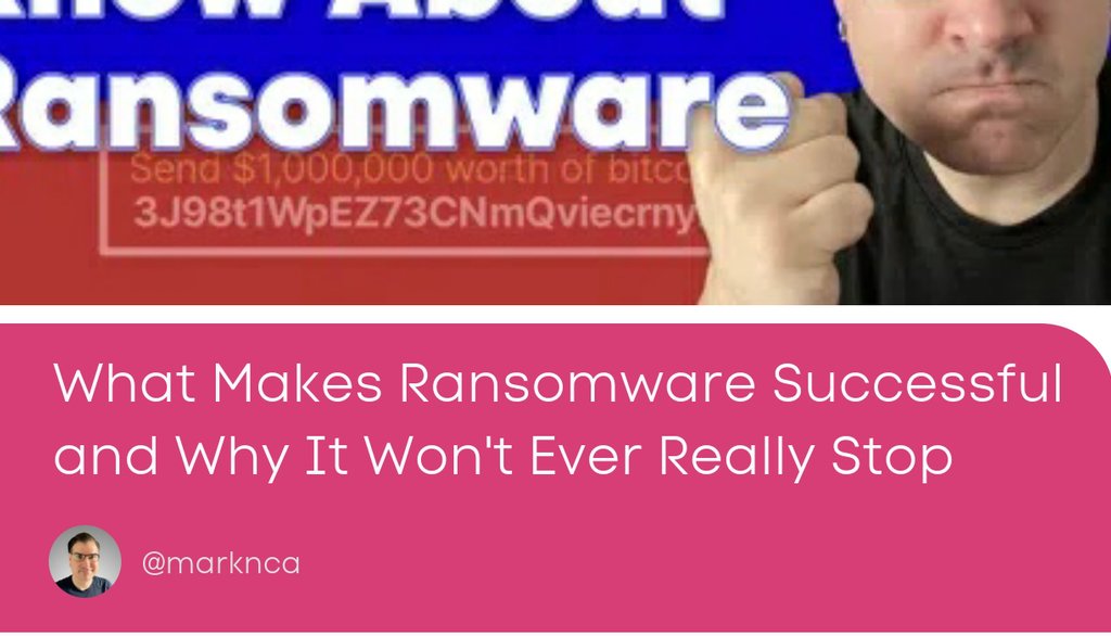 marknca's tweet photo. Once they've identified all of your weak spots and the most valuable data, it's time to trip the switch.

Read more 👉 https://t.co/eF9KgCUzWw

#infosec #security #Cybercrime #Cybersecurity https://t.co/VaPIXjE1Ew