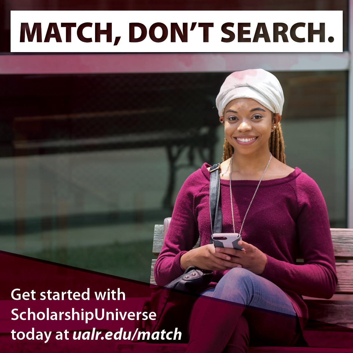 At @ualr, we’ve made it easy to apply for external scholarships. ScholarshipUniverse (SU) is our new scholarship tool that will match you w/ the scholarships you're most qualified for based on your responses to the scholarship matching questions. ualr.edu/match