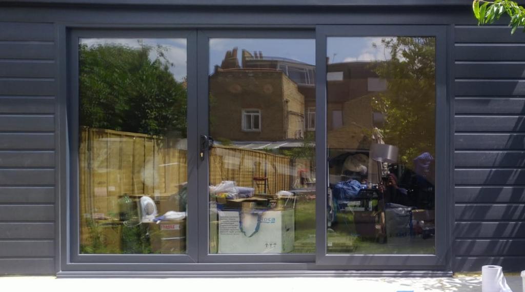 GwsCentre's tweet photo. @EurocellHome uPVC sliding patio door in Anthracite grey with energy efficient @Planitherm glass. Installation in Shepherds Bush https://t.co/PEmMcc2ZKh