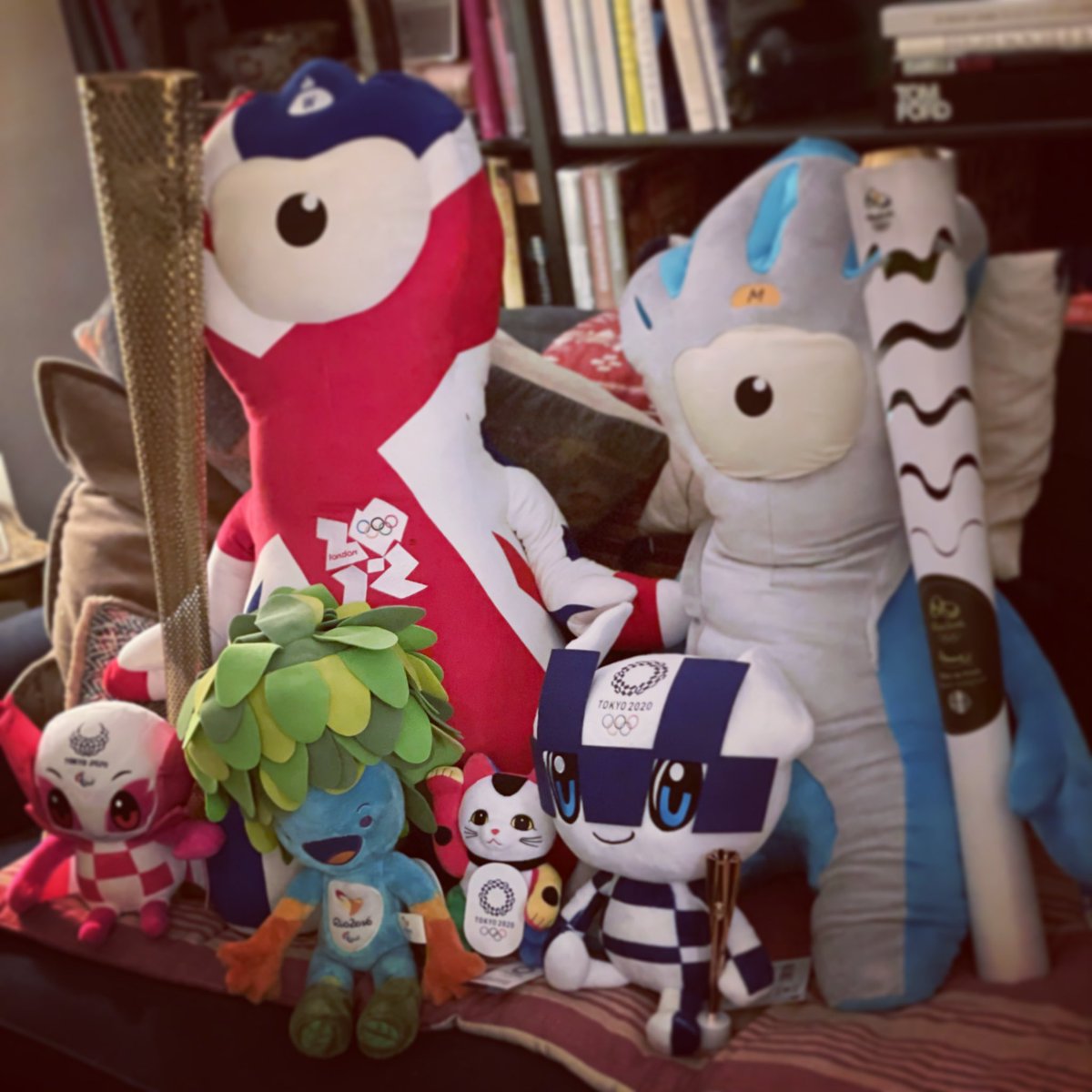 jdaykin's tweet photo. You’ve got to get down early to secure a spot on the sofa in this house! Friday marks the beginning of an Olympics unlike any other - it’s going to be a challenging few weeks but you can be sure #Tokyo2020 will put on one hell of a show! I hope Mario &amp; Sonic light the flame 😂 https://t.co/dJ5IsfLhFw