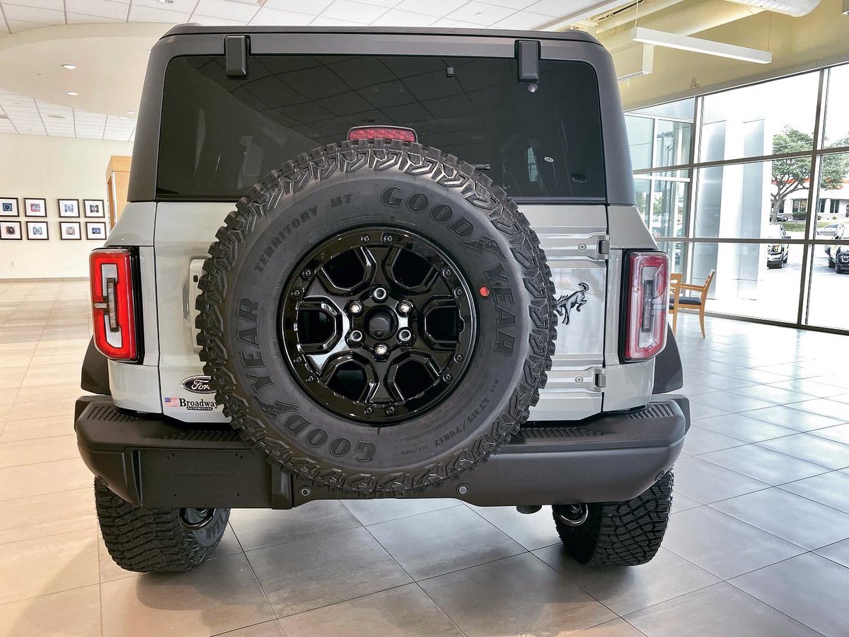 BroadwayAutoGB's tweet photo. FIRST EDITION… the ALL-NEW 2021 Bronco is here! This limited  first edition in cactus gray is loaded with options. This one is sold and awaiting delivery, but will be in our Ford showroom on Military Ave. through the weekend. #bronco https://t.co/Jj0vGNh6OD