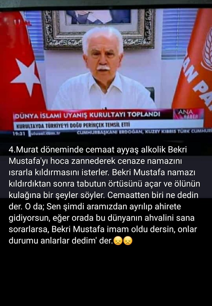 İslami uyanış kuriltayina Ayetullah şeyh Doğu Perinçek Türkiye'yi temsilen katılmış .yaaaa