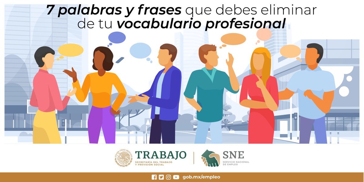 empleogob_mx's tweet photo. ☑ #TipsEmpleo Lo primero que debes hacer es erradicar de tu vocabulario algunas palabras que no te benefician en lo profesional. ➡ https://t.co/bb0aaWZgxB https://t.co/glpPozJbn0