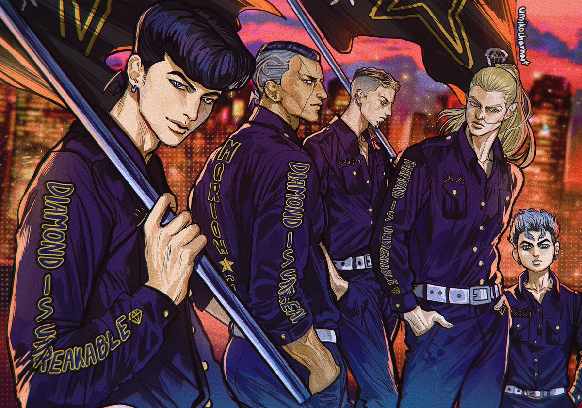 umikochannart's tweet photo. Morioh Revengers 🏃‍♀️🏃‍♀️ #JOJOsBizzareAdventure #TokyoRevengers https://t.co/pLnX6DzFpE