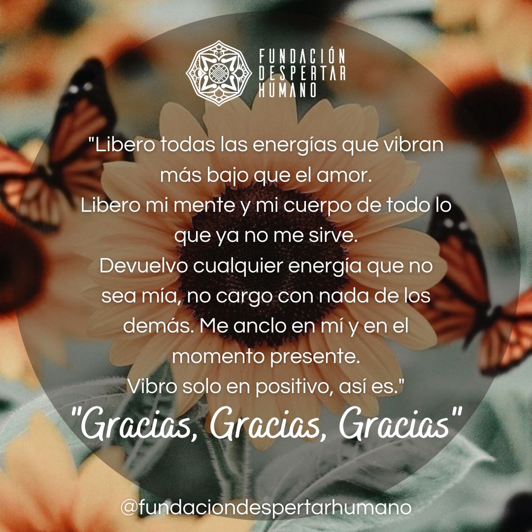 DespertadHumano's tweet photo. Gracias, Gracias, Gracias!

#fundaciondespertarhumano
#22Jul #FraseDelDia https://t.co/vcA2JPjPKT
