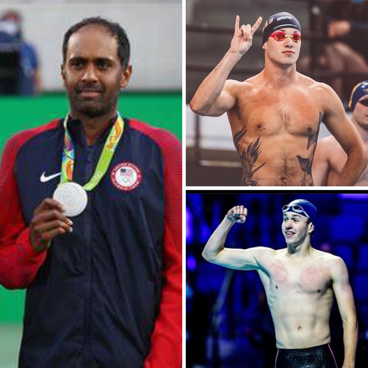 Three Greyhounds getting ready for the Tokyo Olympics starting this weekend! 
🏅Rajeev Ram, tennis 
🏅Drew Kibler, swimming
🏅Jake Mitchell, swimming
#greyhoundproud