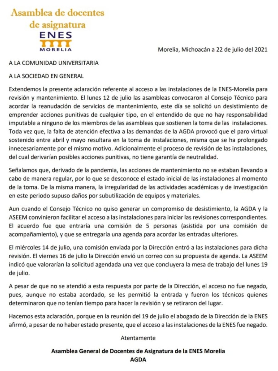 AGDA UNAM-ENES,Morelia tweet media