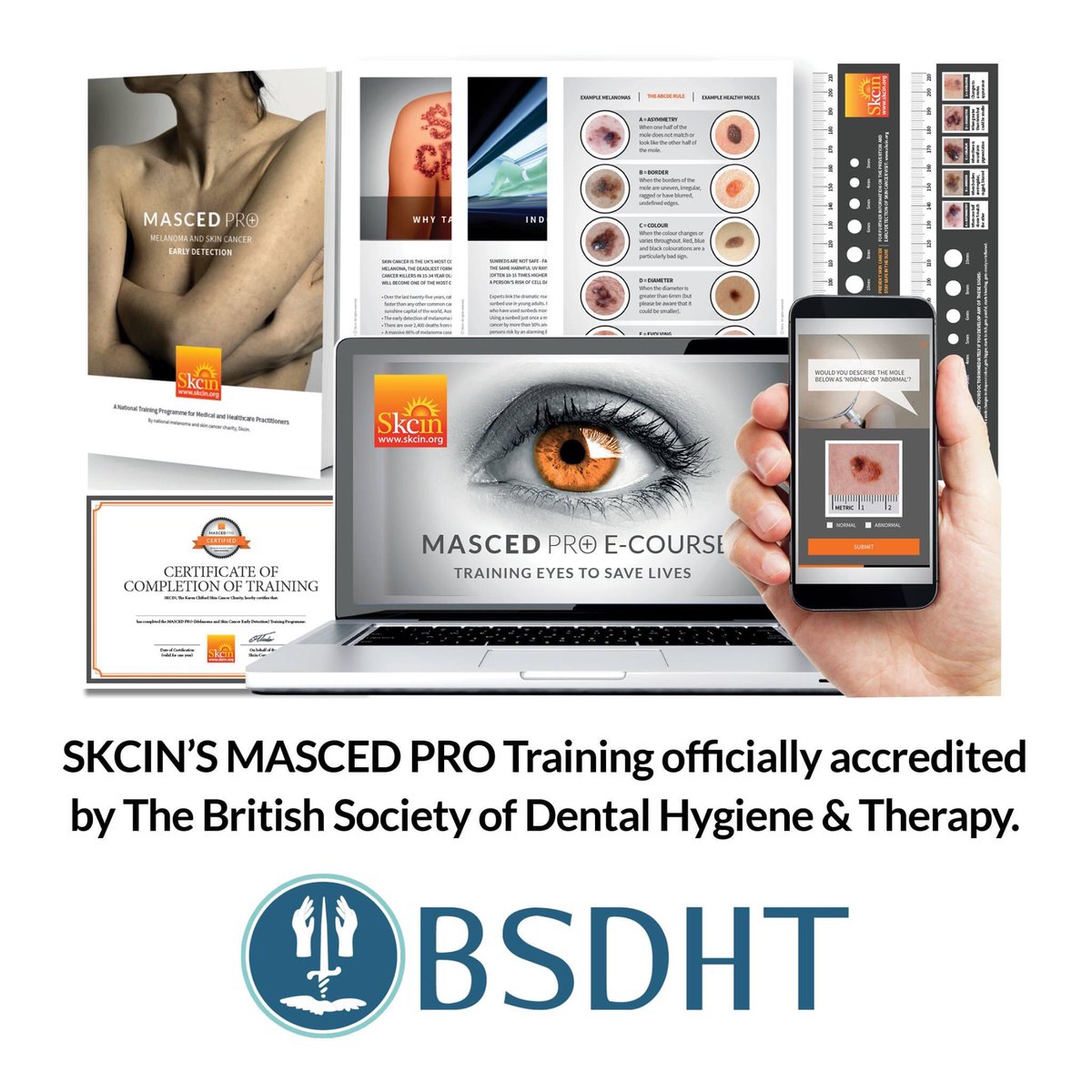 Skcin are delighted to announce that our MASCED PRO Training programme has been officially accredited by <a href="/BSDHTUK/">The BSDHT</a> who help members identify relevant educational material appropriate to their needs and in line with the CPD requirements of the GDC.