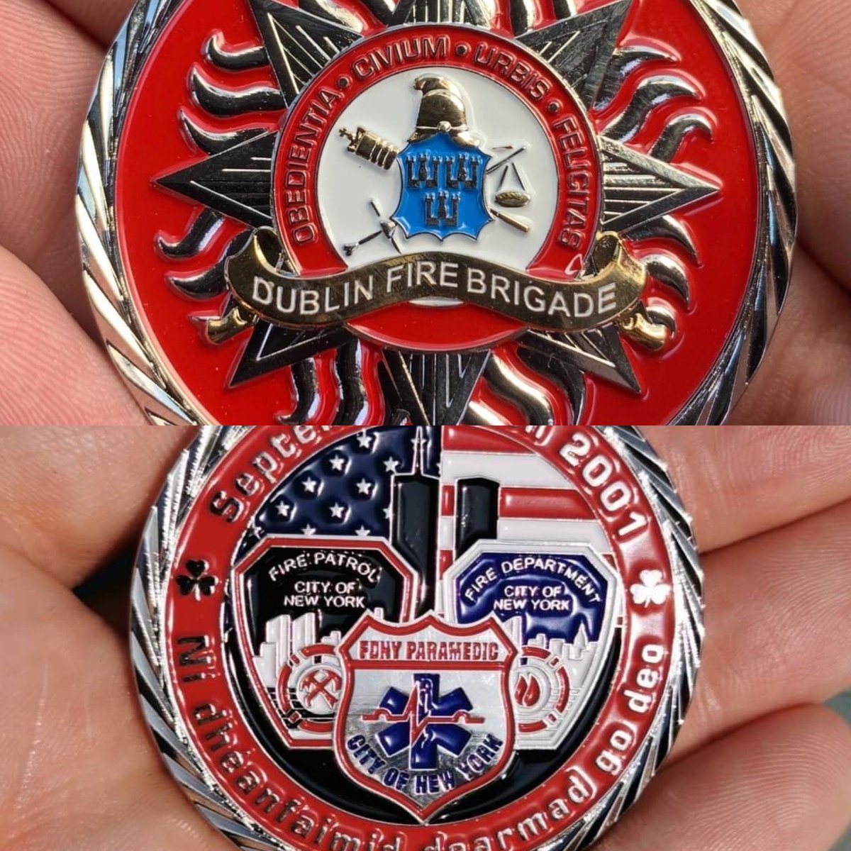 Stop by #3AMInnovations booth 516 at FDIC to meet me and pick up a coin. They will donate $5 to anyone who stops by and checks in to #FriendsofFirefighters @BostonFire @fireengineering @fdiclive @FDIC @3amInnovations @FireIreland @DubFireBrigade @FriendsOfFF @FDNYAlerts @FDNY