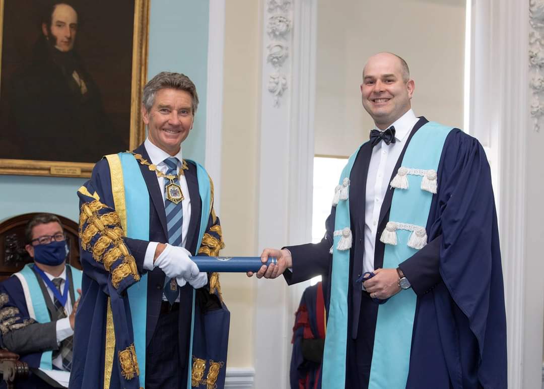 Thank you all ⁦@RCSEd⁩ for the outstanding Diploma Ceremony and for welcoming me as Fellow of your College.