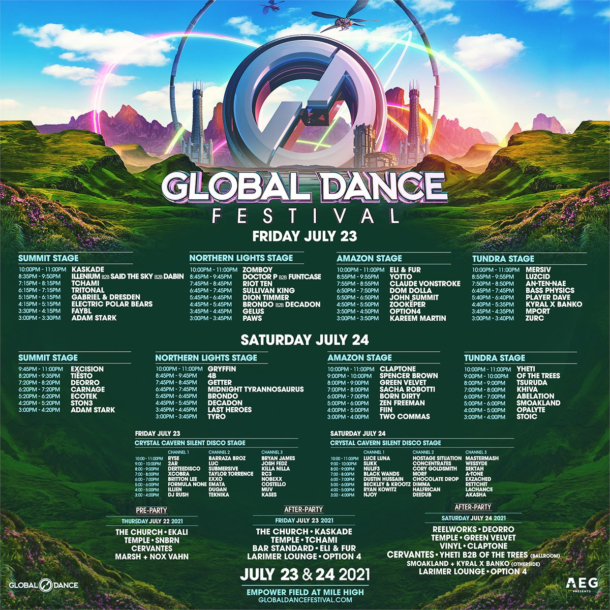 Global Dance Festival 2021 schedule