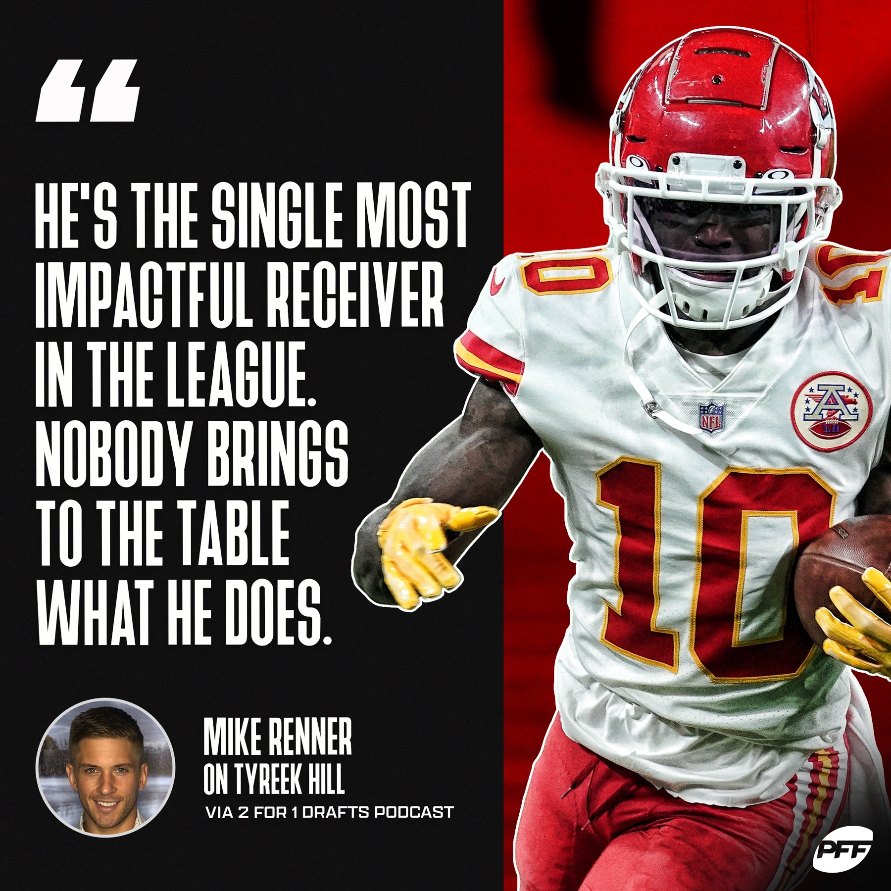 PFF on Twitter "Tyreek Hill is one of a kind 🏃💨 https//t.co/g33p8GivTB" / Twitter