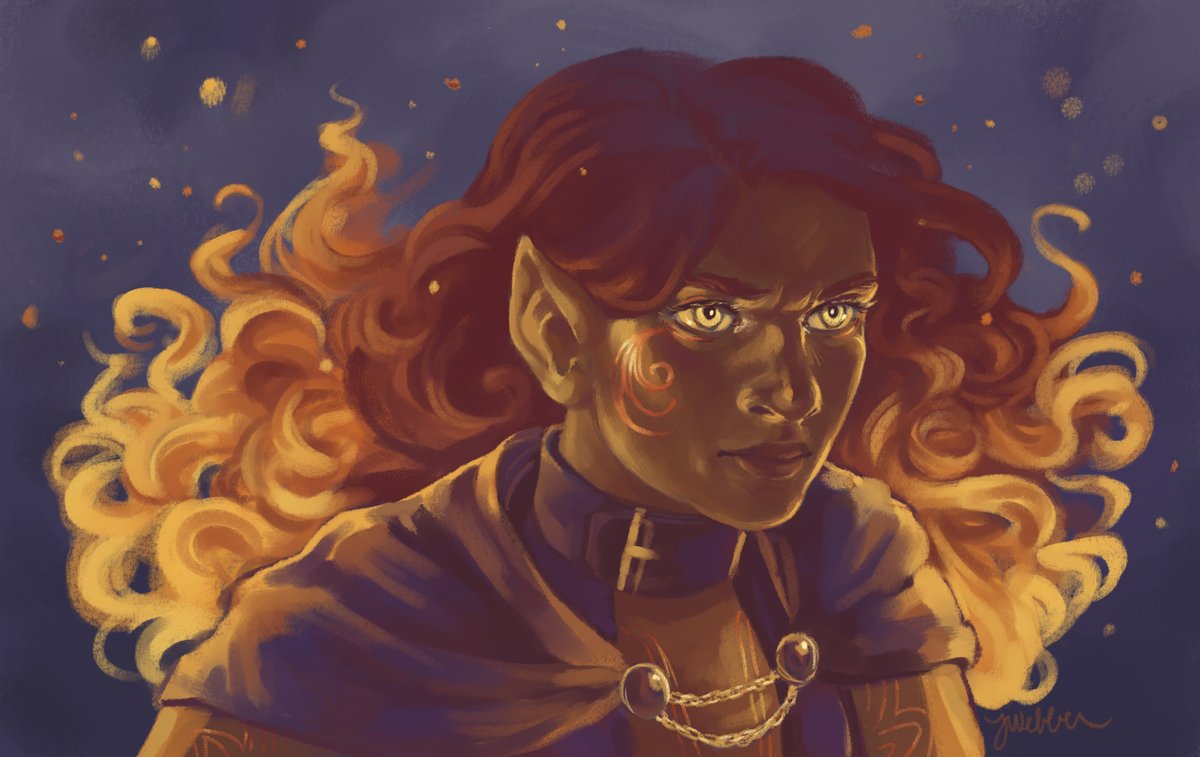 Had to get this Fy'ra Rai out of my system before getting back to work on other projects 🔥 can't wait to see her in action again! #ExandriaUnlimited #exufanart #criticalrolefanart