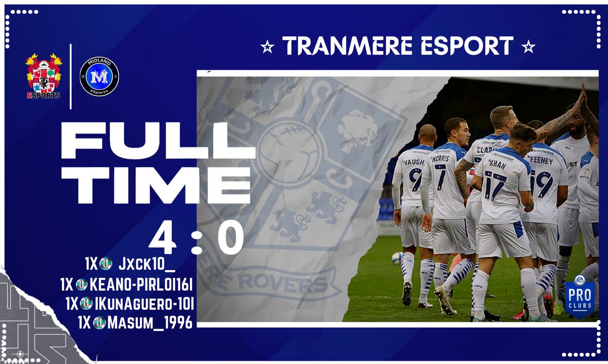 TRFCesports's tweet photo. ⭐ RESULTS⭐

🏆I ENGLISH
🆚 FACTION
⭐I 0️⃣-0️⃣

🏆I ENGLISH
🆚 MIDLAND
✅I 1️⃣-0️⃣
1X⚽️- @Aflyons19

🏆 PREM SOUTH
🆚 WOLVERINES
✅I 4️⃣-0️⃣
1X⚽️- @Jxck10_
1X⚽️- @Masum_1996
1X⚽️- @IKunAguero10I
1X⚽️- @Keano2102

🆚️I PHOENIX
⭐I 1️⃣-1️⃣
1X⚽️- @Jxck10_
1X⚽️- @IKunAguero10I
 #SWA #TRFC https://t.co/XPthKXJgXX