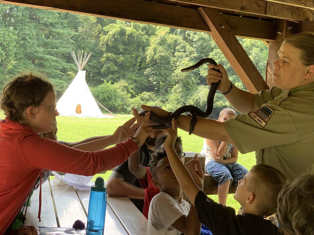 SpradMCS's tweet image. Forgot to Tweet yesterday @campadventurein . We were having so much fun with Mrs. Kelly from the DNR.