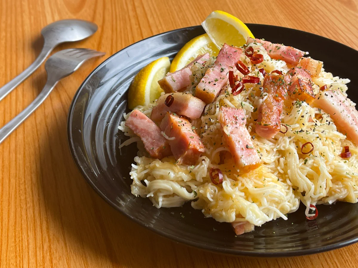 爽やかで美味しそう。「レモンでさっぱり！和風ペペロンそうめん」