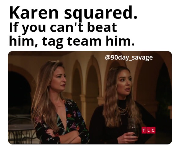 These two aren't going to stop until Andrrrei is rolling his R's in a straight jacket 🤪 
#tagteam 
#90dayfiance #90dayfiancehappilyever #karenmemes #elizabethandandrei #bigdaddychuckbucks #roadtrip #familybusiness  #90day_savage