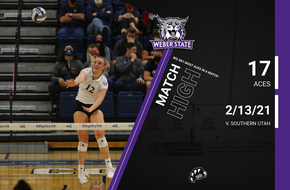weberstatevb's tweet photo. It's Throwback Thursday! We have to throwback to our 17 Aces v. SUU. #TBT #Invictus #Weberstatevb #Purplereign https://t.co/tnVhmBDXdF