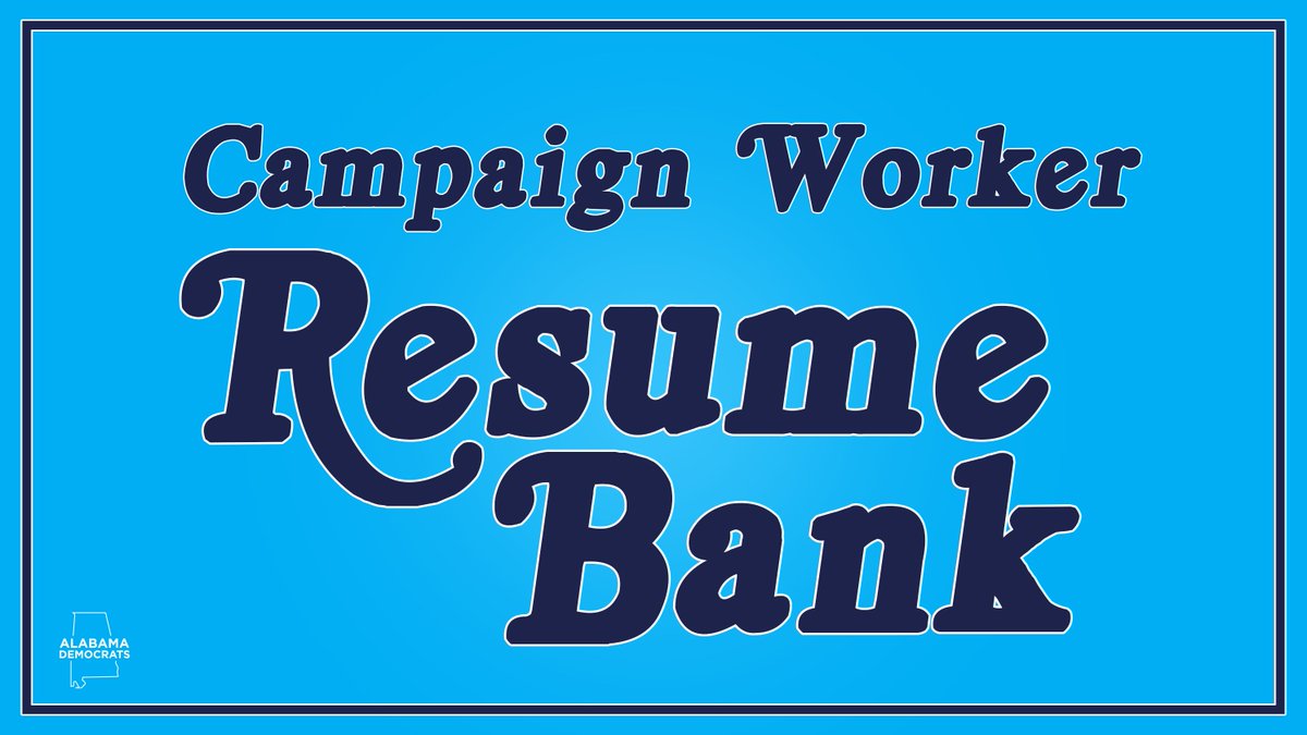 📢 Calling all organizers, fundraisers, managers, politicos, volunteers, and hard working Alabamians 📢 

Submit your resume here so when our Democratic candidates announce, they can find talent to help them run right here at home: docs.google.com/forms/d/e/1FAI…