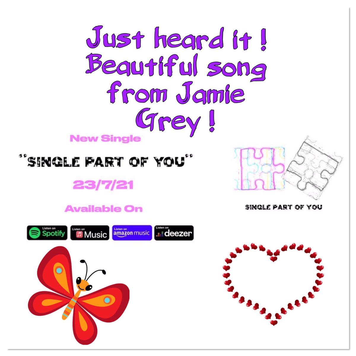 Correvonf's tweet photo. @JamieGreyMusic #Singlepartofyou just out in π¨πbeautiful thank you Jamie https://t.co/DcUGUcZMt3
