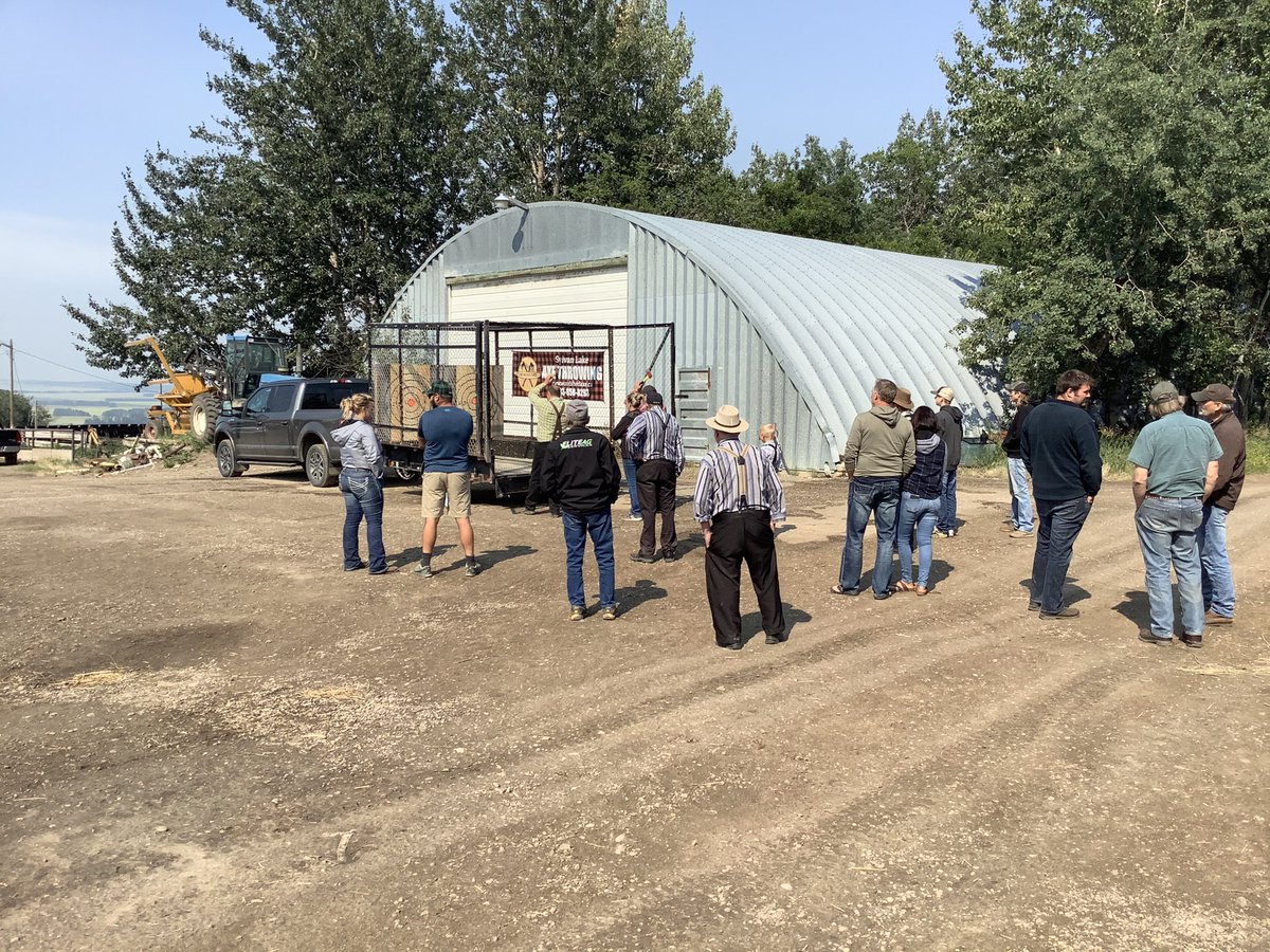 After an afternoon of working on our agronomic and marketing knowledge, it’s time to work on our axe throwing skills courtesy of <a href="/WoodShedAxe/">WoodShedAxe</a> ! <a href="/ChrisSolick/">Chris Solick</a> <a href="/MelLeischner/">Melissa Leischner</a>