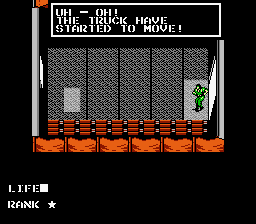 Uh - oh! The truck have started to move! | Metal Gear | NES