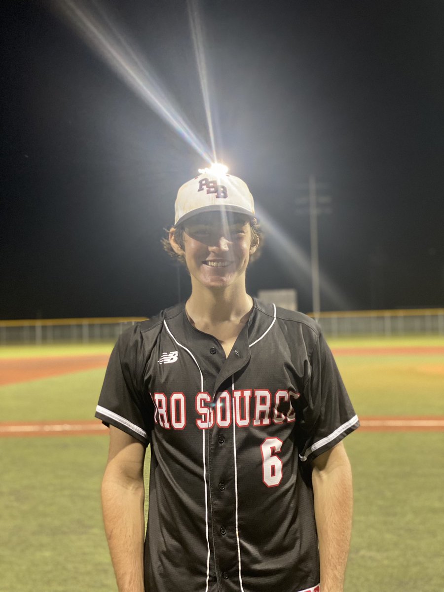 F: <a href="/prosourceteam/">Pro Source Athletics</a> 18U Black 10, USA Prime Houston 1
PoG: <a href="/13BenStevenson/">BenStevenson</a> 1-3, HR, 3 RBI, R
Pitcher: @XavierDonnellon 4 IP, 8K, 0H, R