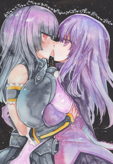 りりちんとマラ様のディープキスご依頼いただきました!!ありがとうございます😊
後半二枚はラフです 支部にはおまけイラストも一緒に上げたのでよろしければ～https://t.co/jm8CgGxEwC 