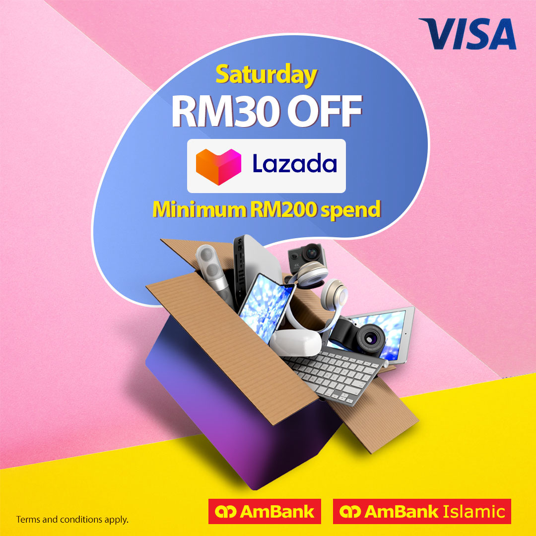 Ambank On Twitter Get Rm30 Off With A Minimum Spend Of Rm200 Via Lazada S App By Using Your Ambank Visa Credit Card I Promotion Is Valid Till 9 4 2022 T C Https T Co Z9csi6jghz Don T Have