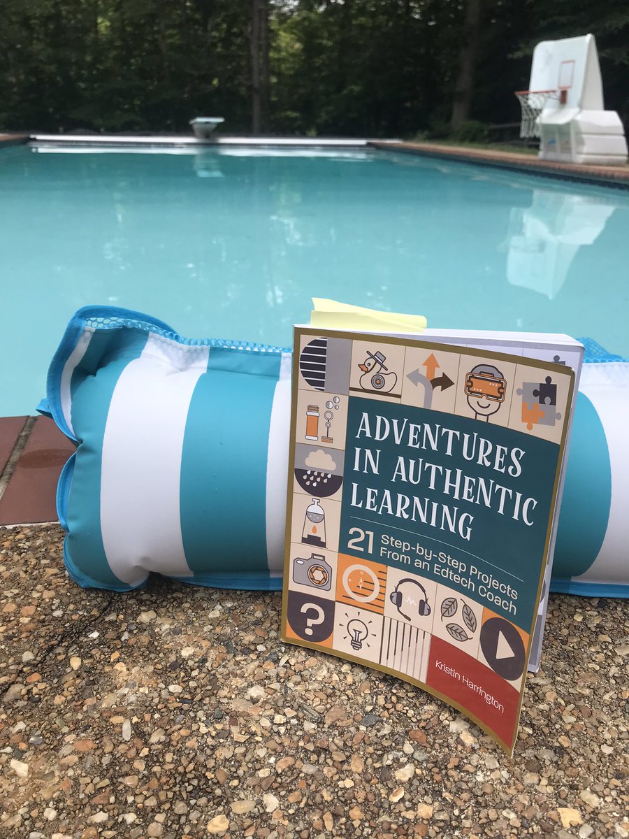 KDEStechrattler's tweet photo. Adventures in Authentic Learning by Kristin Harrington. Great summer read! #AuthenticEdVentures https://t.co/nNAcOS4h90